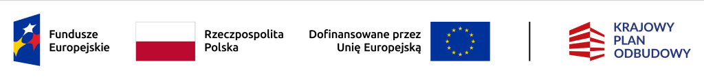 Logo Unii Europejskiej - Krajowy Plan Odbudowy